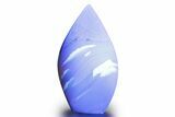 Polished Indonesian Blue Amber Flame #383352-1